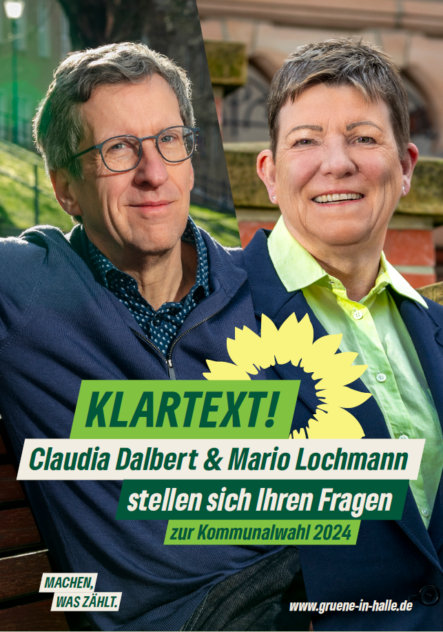 Klartext: Claudia Dalbert und Mario Lochmann stellen sich Ihren Fragen zur Kommunalwahl